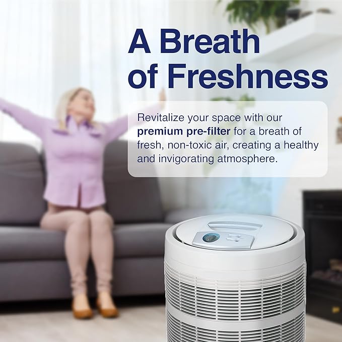 Replacement Pre-Filter Compatible with Honeywell 50250 Air Purifier – Fits Models Using True HEPA Filters – Activated Carbon and Zeolite for Odor Control (1 Pack)