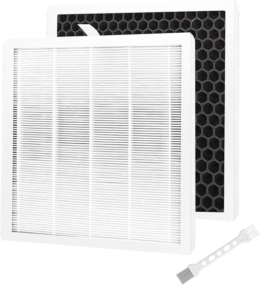 2 Pack E-300L Replacement Filter Compatible with MOOKA E-300L Air Purifier for Large Room, 3-in-1 Filtration System, H13 True Filter