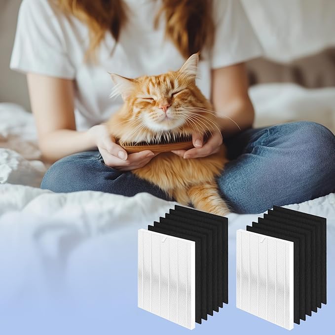 D360 Replacement Filter Compatible with Winix D360 Air Filters, 2 Filters & 6 Activated Carbon Filters, Part Number 1712-0101-02