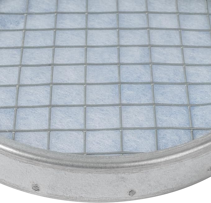 Vent Systems 6" Filter Replacement - Duct Filter - G4 Class Filtration Purifier System with Steel Mesh Screen - Air Vent Filters for Dust Collection/Air Purification - Rigid/Flexible Vent Hose