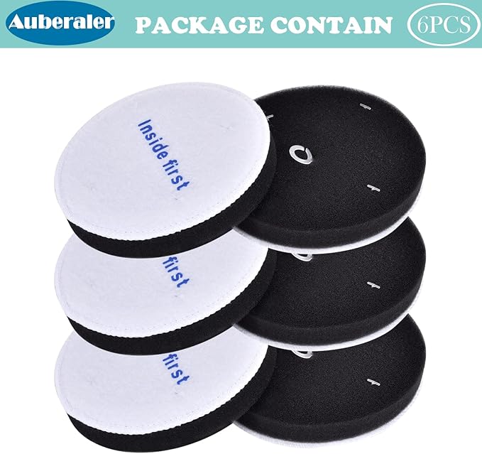 6 Pack E0202 Powerspeed foam Filters Repalce for Eureka NEU182A, NEU181, NEU182B, NEU188A, NEU192A, NEU180, NEU182, NEU180C,NEU186, NEU188, NEU190, NEU1982, NEU180B, NEU202 Lightweight Bagless Vacuum