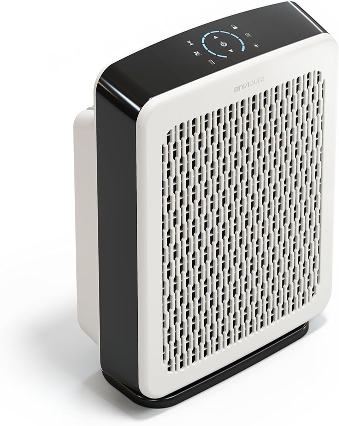 EP-300 EnviPure HEPA Air Purifier – Large Room Air Purifier Covers Up to 2200 Sq Ft, Removes Pollen, Dust, Smoke, Pet Hair, Odors & More - Real Time Smart TrueFilter IQ™ HEPA Filter Life Monitoring