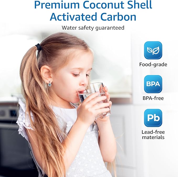 Filterlogic Faucets Filter Cartridge, Replacement for Brita® Filter, Brita® 36311 On Tap Water Filtration System, FR-200, FF-100, 100 Gallons, Chrome (2 Packs)