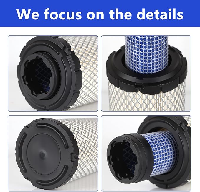 P821575 & P822858 Outer Inner Air Filter Set - Compatible with Donaldson FPG05 Air Cleaners, Kawasaki 11013-7044 & 11013-7045, Donaldson Kohler 25-083-01-S