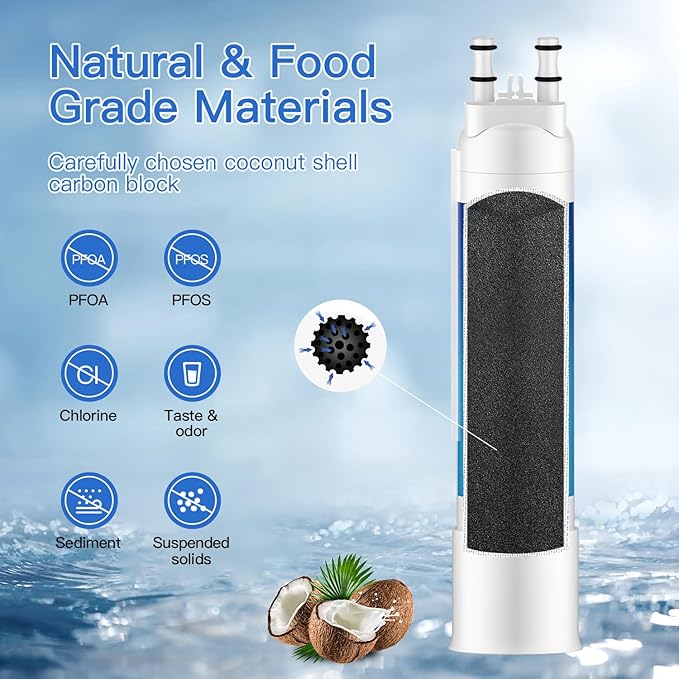 FPPWFU01 Water Filter Replacement for Frigidaire FPPWFU01 Water Filter Compatible with PurePour PWF-1,EPPWF01 PureAdvantage PWF-1 (3 Pack)