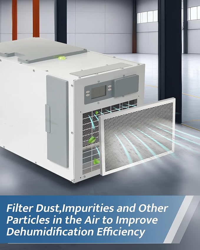 5695 Washable Dehumidifier Filter MERV 8 Fit for AprilAire Whole-House Dehumidifier E070 1820 E070Z E070T 1820Z E070KZ E070KZM E070N,2 PCS