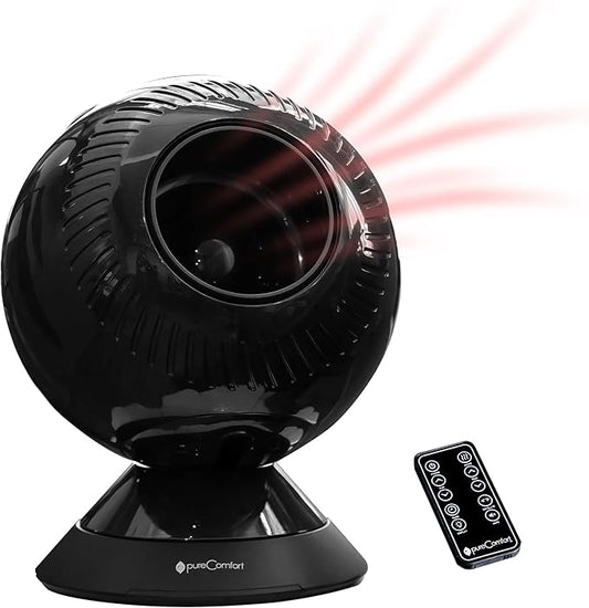 Greentech Environmental pureComfort YEAR-ROUND - Oscillating Fan and Heater - Powerful, Whisper-Quiet, and Adjustable Bladeless Airflow