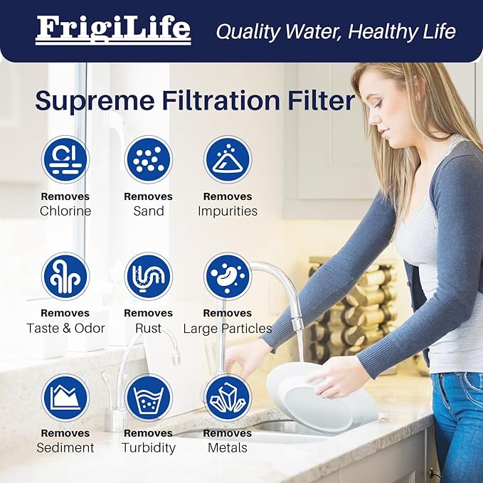 1 Micron 10" x 2.5" Whole House CTO Carbon Sedimen Water Filter Compatible DuPont WFPFC8002, WFPFC9001, SCWH-5, WHCF-WHWC, FXWTC, RO Unit for Under Sink & Countertop Filtration System,3Pack