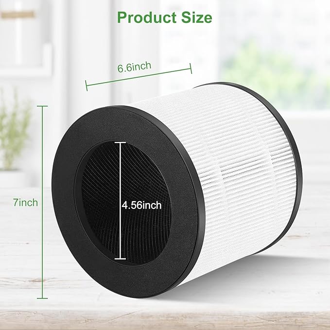 4 Pack Model 14 Replacement Filter for MA Air Puri-Fier Models 14/14B/14W, 3-in-1 Filter Contains Pre-Filter and Activated Carbon Filter。