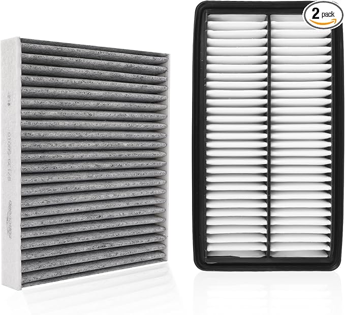 Cabin Air Filter and Engine Air Filter Fit for MDX 2016-2020, Passport 2019-2022, PILOT 2016-2022, Ridgeline 06-14/17-24 Activated Carbon Cabin Filter Replacement CF10134 CA12061 Accessories