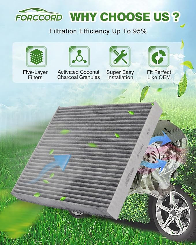 Cabin Air Filter and Engine Air Filter Fit for Enclave 24-18, Cadillac XT5 24-17, XT6 25-20, Blazer 24-19, TRAVERSE 23-18, GMC ACADIA 23-17 Air Filter Replacement CF11966 CA12166 Accessories