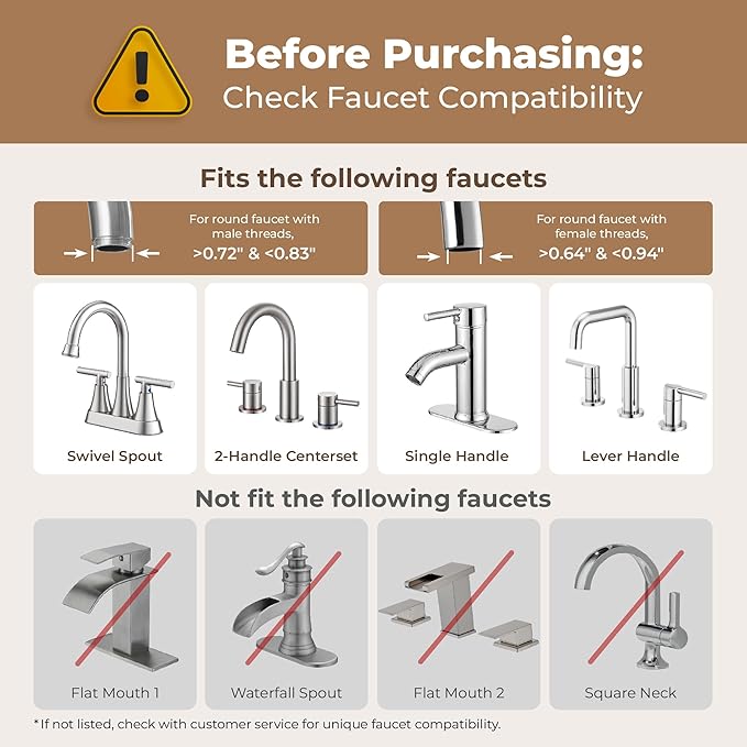 Waterdrop Water Filter for Sink Faucet 2.0, Bathroom Sink Water Filter Faucet for Skin, 0.01 Micron, Reduce Chlorine & Scale Control, BFT1 Water Softner(1 Filter Included)