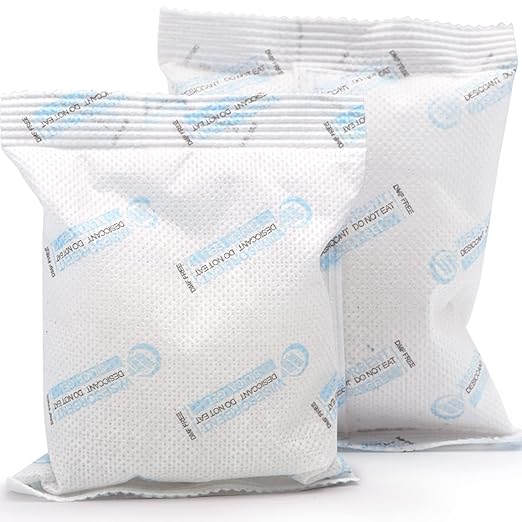 120 Packs 100 Gram Silica Gel Packets, Dessicant Packets for Storage, Pure and Safe Silica Gel Desiccant Packs, Moisture Absorber Silica Gel Beads Packs for Moisture Control
