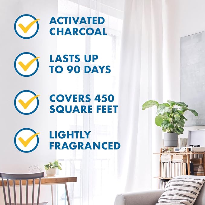 Gonzo Natural Magic Odor Air-Magnet with Activated Charcoal - 14 Ounce (2 Pack) - Odor Eliminator for Car Closet Bathroom and Pet Area Captures and Absorbs Smoke Odors