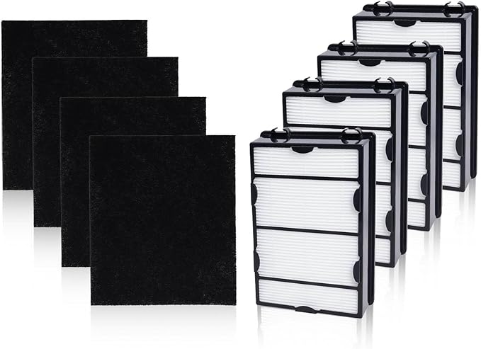 HAPF600D Filter Compatible with Holmes True HEPA Filter B Replace HAPF600 HAP615 HAP625 HAP650 HAP675RC HAP725 HAP750 HAP1625 HAP1650 HAP1725 HAP1750 Filters(4 Packs)