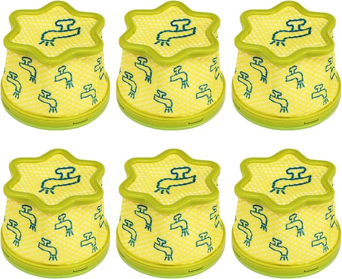 6 Pack Replacement Pre-Filter Compatible for LG CordZero A9 Series Cordless Stick Vacuum Cleaner Accessories A907GMS,A916BM, A905RM,A906SM,A925KSM,A926KSM,A929KVM -Filter Replacement Parts ADQ74774001