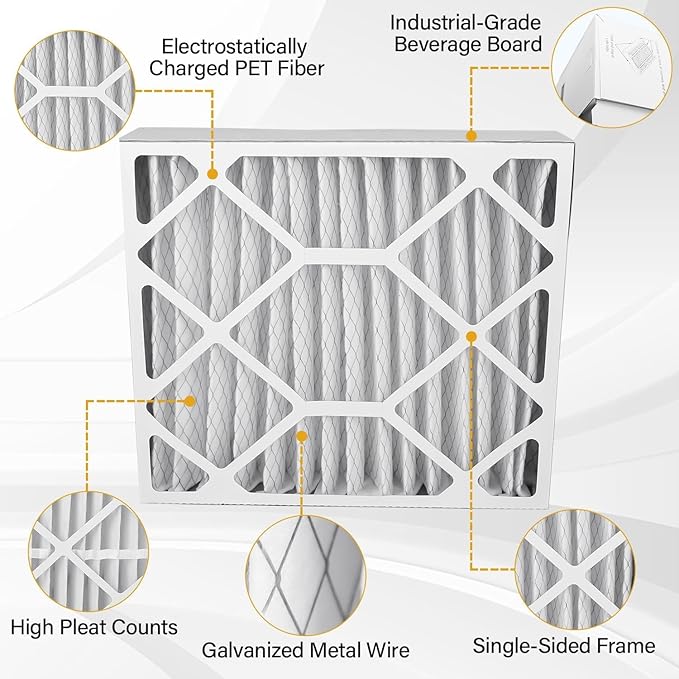 FLRQB5AH23M11 Expandable Media Filter MERV 11 23"x20"x5" Compatible with Trane FLRQB5AH23M11 Whole Home Return Air Grille Filter, Actual Size 22.7"x20"x4.70", up to 6 Month Filter Life(2-Pack)