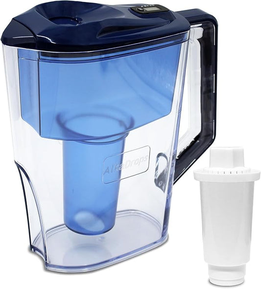 Water Pitcher, Alkaline Water Pitcher,Alkaline Water jug -7 Stage Ionizer Filtration System to Purify and Increase PH Levels - Clean, Refreshing Water, 10 Cup Water jug,BPA Free.