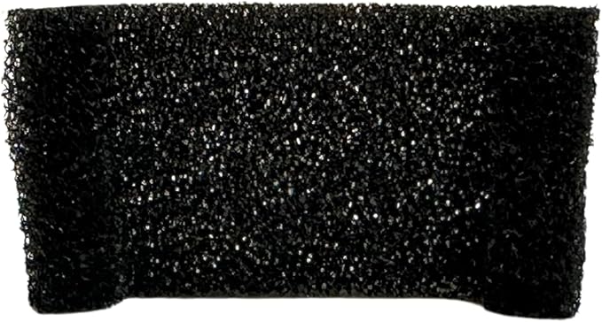 12 NISPIRA Charcoal Water Filters with Black Spongy Replacements for Kastty Whisper Quiet 2.2L/ 74 pz, Deeipet, IPettie Kamino 3L/101oz Cat Dog Water Fountain Dispenser | 5 mm Diameter