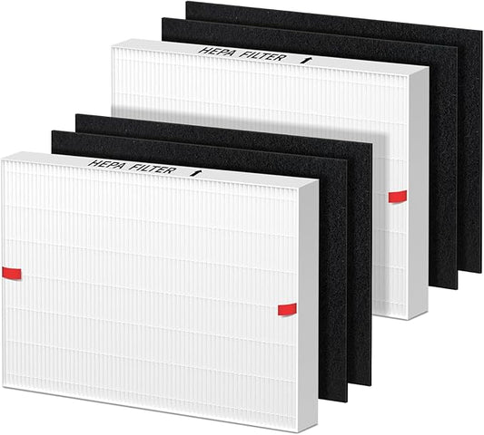 AP-1512HH Filter Replacement for Coway Airmega AP-1512HH and 200M Air Purifiers, 2 True HEPA and 4 Carbon Pre-Filter, Compared to Part # 3304899