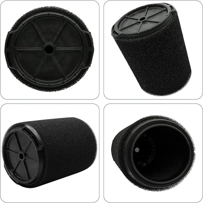 2-Pack VF7000 Filter for Ridgid Shop Vac 5-20 Gallon and Husky 6-9 Gallon Wet/Dry Vacuums, Foam Vacuum Filter Replacement for Wet Applications Only