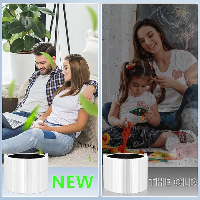 411i MAX Replacement filter Compatible with BLUEAIR Blue Pure 411i Max Air Purifier F4MAX,H13 True HEPA 2-in-1,2Pack,by HODSEUKIN.