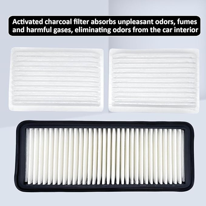 New Cabin Air Filter Kit Replacement for Kubota Tractor M6040 M7040 M7060 M8540 M8560 M9540 M9960 RTV1100 SVL75-2C SVL90-2C SVL95-2SC B2650 B3000 Replaces# 6A671-75090 T1855-71600 014520-0804