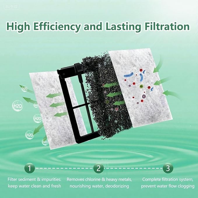 Aquarium 3 Pack Medium Filter Cartridges with Zeolite, Compatible with Whisper Filters 10i, IQ10, PF10 Power Filters