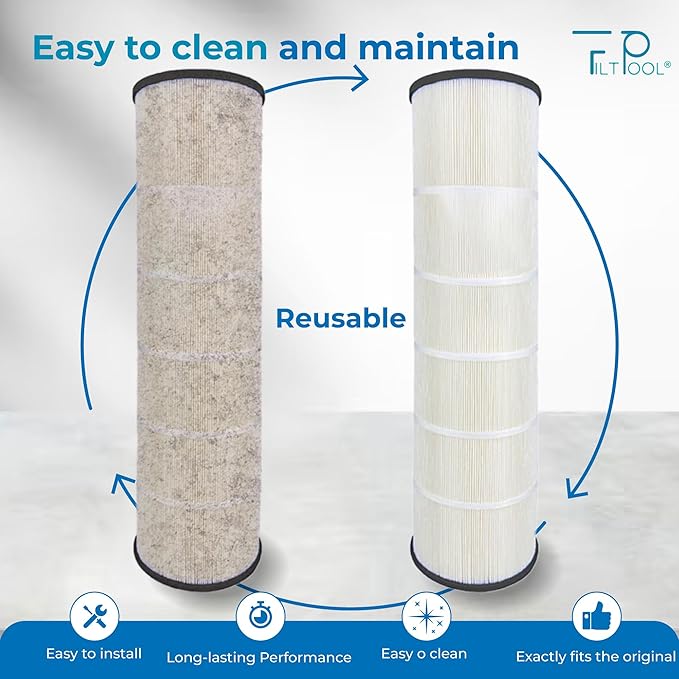 FP-23120 - Pool Filter Cartridge Replacement for Hayward C1200, Unicel C-8412, Filbur FC-1293 and PA120 Systems - Swimming Pool Cartridge Filter - Clean Water Filtration - 1 PC, 120 SQFT