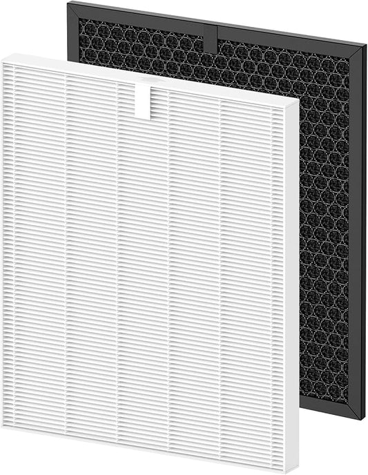 5510 5520 Replacement Filter Q Compatible with Winix 5510, 5520 PlasmaWave Air Purifi-ers, 1 x HEPA Filter + 1 x Activated Carbon Filter Combo for Dust Pollen Pet Smoke, Part# 1712-0123-00