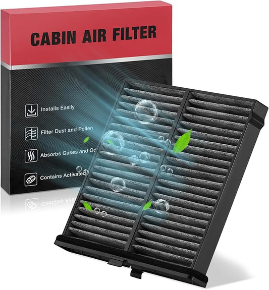 BDFHYK Cabin Air Filter with Activated Carbon Compatible with Mazda CX-3 2016-2021, Compatible with Toyota Yaris 2019-2020, Yaris iA 2017-2018, Replace# CF12140, 87139WB001