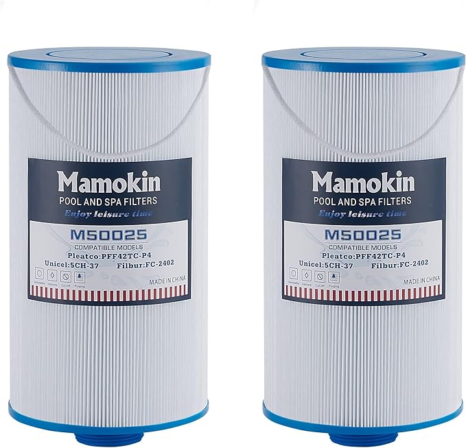 303279 Hot Tub Filter Replaces Filbur FC-2402, 5CH-37, PFF42TC-P4, 78460 and Lifesmart, AquaTerra, Fantasy, Freeflow, Simplicity, Bermuda, Aspire, Azure, Spa Filter-2 Pack