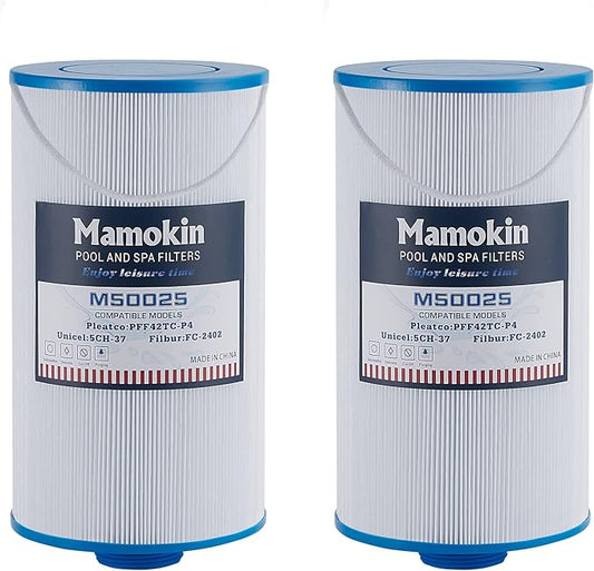 303279 Hot Tub Filter Replaces Filbur FC-2402, 5CH-37, PFF42TC-P4, 78460 and Lifesmart, AquaTerra, Fantasy, Freeflow, Simplicity, Bermuda, Aspire, Azure, Spa Filter-2 Pack