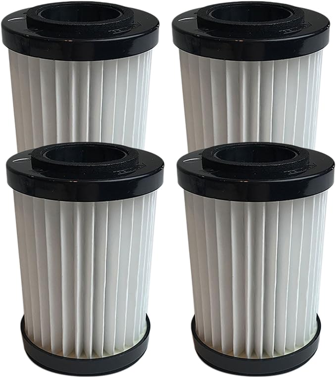Crucial Vacuum Replacement Cartridge Filters - Compatible with Shark Vacuum Filter Parts # EP604 and EU18410, Fits M084500V, M084501V and M084505 Models – (4 Pack)