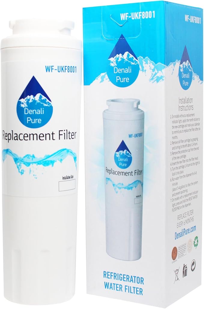 2-Pack Replacement for JFC2089HES Refrigerator Water Filter - Compatible with UKF8001 Fridge Water Filter Cartridge