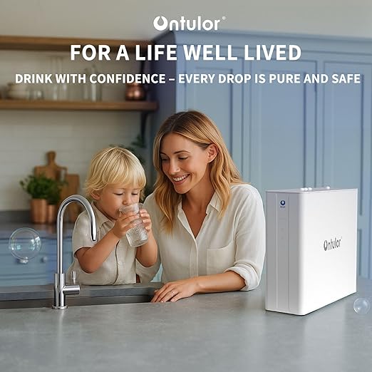 Ontulor S3OP Reverse Osmosis System 9 Stage Water Filter - Under Sink RO Water Filtration System NSF/ANSI 42 & 372 Certified 75 GPD Smart LED Reminder TDS Meter Included