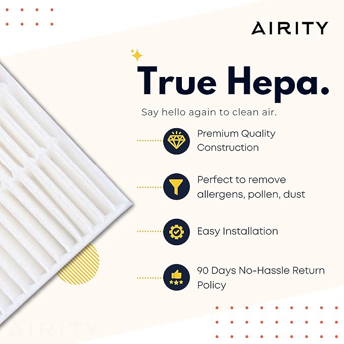 HPA300 Filter Replacement for Honeywell HPA300 Series Air Purifiers HPA300, HPA304, HPA3300, HPA5300, HRF-R3 | Honeywell Air Purifier Filter Replacements (3 Honeywell R Filters) by Airity