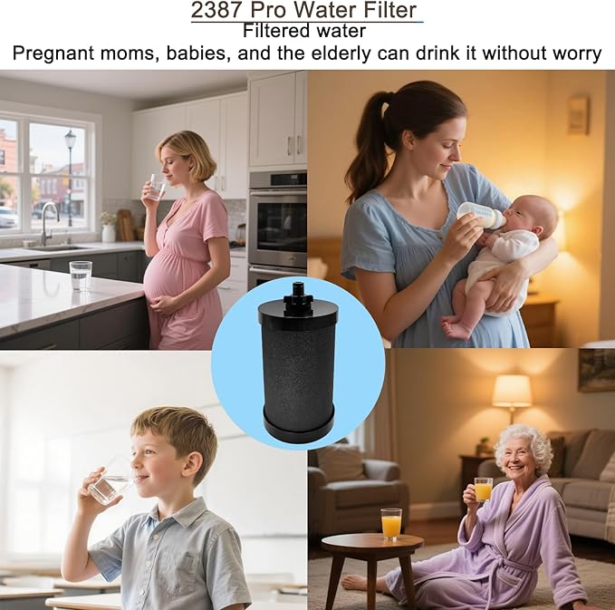 2387 Pro Replacement Water Filter Compatible with Alexapure Systems - 2 Filters + Backwash Unit, Reduces Lead, Chlorine, 5000 Gallon Capacity