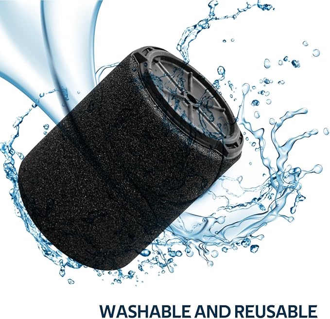 2 Pack VF7000 Replacement Filter Compatible with Ridgid 5-20 Gallon and Husky 6-9 Gallon Wet/Dry Vacuums Foam Wet Application Only Vac