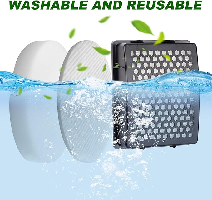 K4010 Filter Replacement for Kenmore DU2015,DU2012,K4010 Series Bagless Upright Vacuum Cleaner (2 HEPA Filter + 4 Foam Filter)