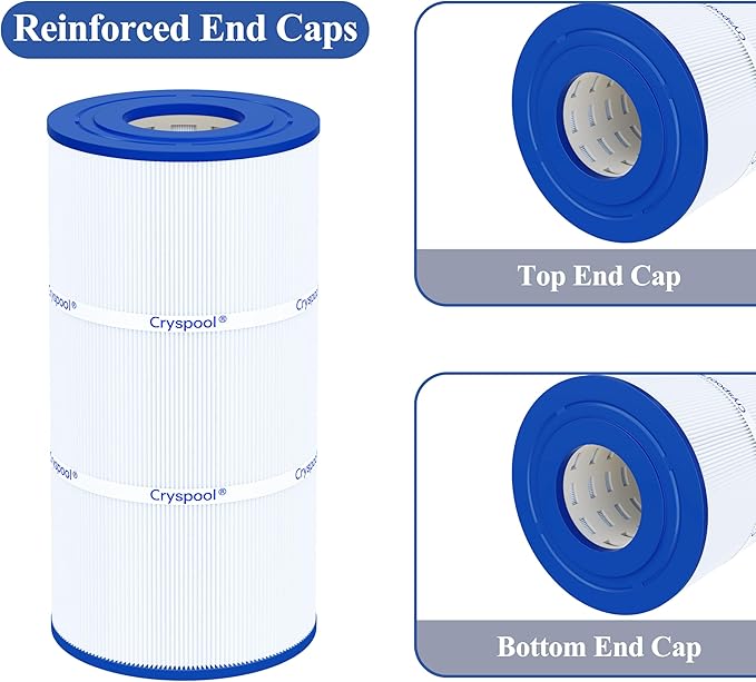 Cryspool® 08046 Filter Compatible with Hayward C900, CX900RE, C-900, PA90, Posi-Clear PXC-95, C-8409, Ultral-B6, PP-B6, FC-1292, 90 Sq. Ft Pool Filter Cartridge, 1 Pack