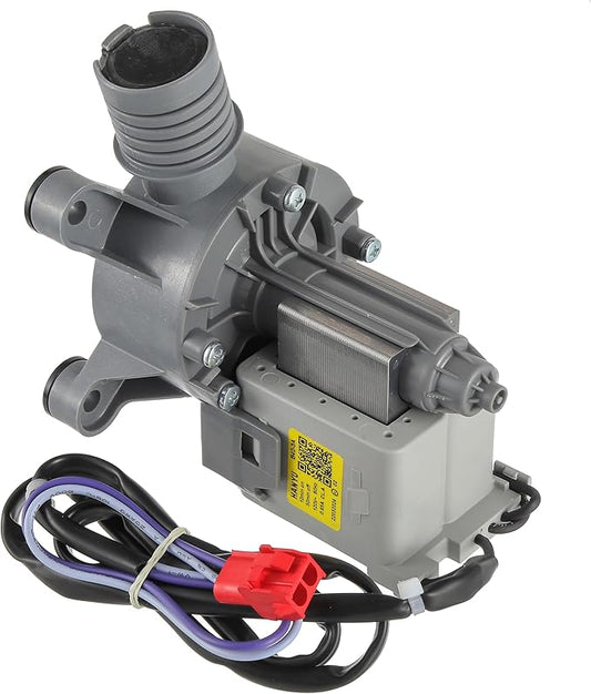 (Upgraded) WH11X34742 Washer Pump Assembly Fit for Frigidaire 11001011000071 5304511363 FFTW4120SW Washing Machine Drain Pump Motor