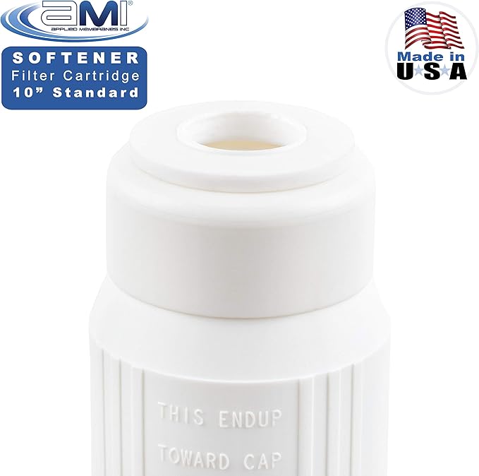 Water Softening Filter Cartridge | 10" Standard Universal Size | Ion Exchange Filter Softens Water | Great for Espresso and Washing Machines (1, 10" Standard)
