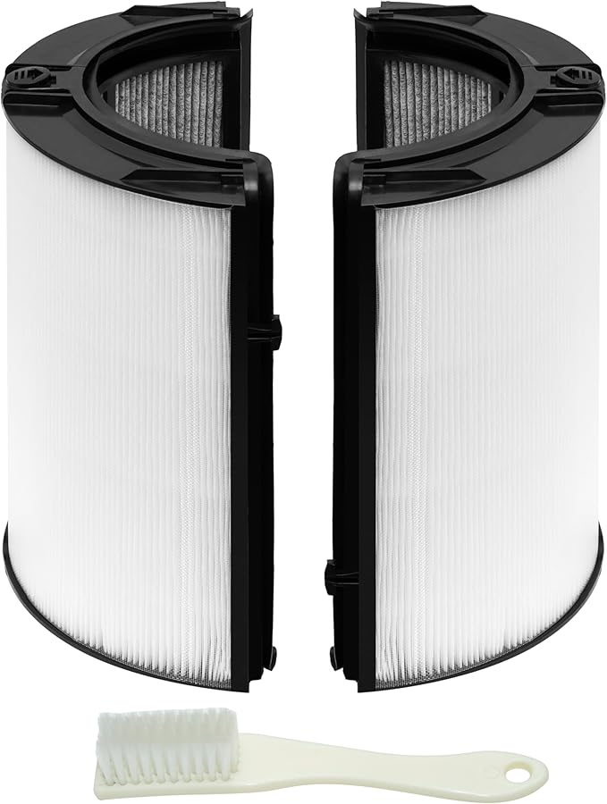 360° Combi Glass True HEPA + Carbon TP07 Filter Replacement, Compatible with Dyson TP07 TP10 TP06 HP06 TP04 HP04 PH02 PH01 PH03 PH04 HP09 TP09 HP07 HP10 Air Purifier, Part No. 970341-01