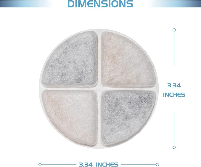 12 Pack Cat Water Fountain Filters Compatible with Pet Fountain Filters Replacement, Pet Filters for Water Fountain