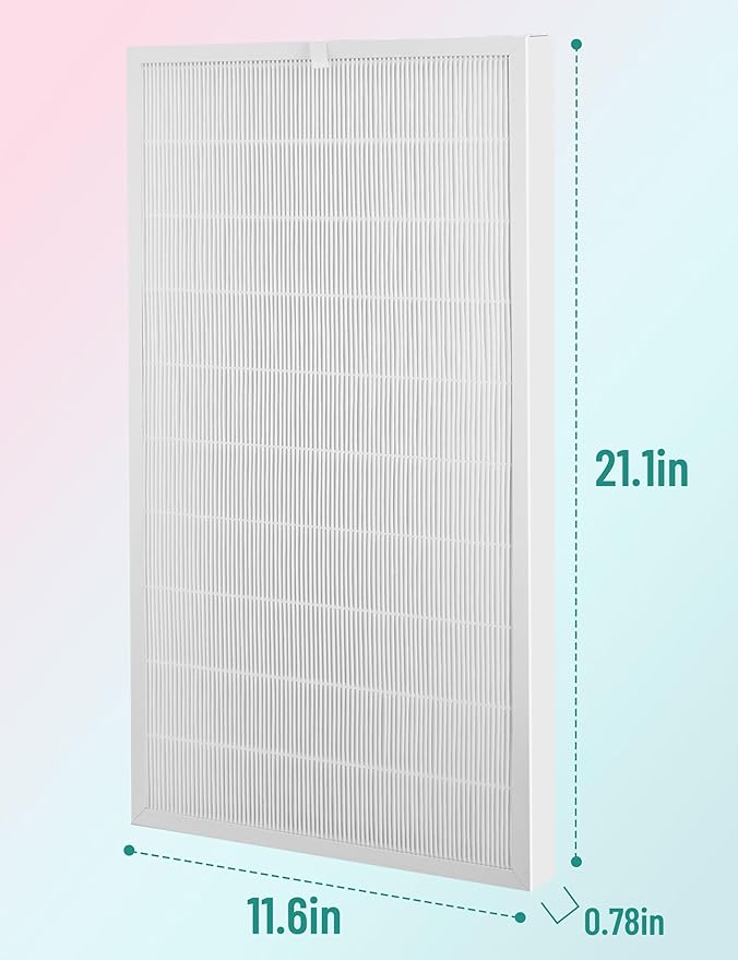 FAPF034 Replacement Filters Compatible with Filtrete Air Purifier FAP03, Part# FAPF03 FAPF034, Filter Size 21.1" x 11.6" x 0.75, 4 Count