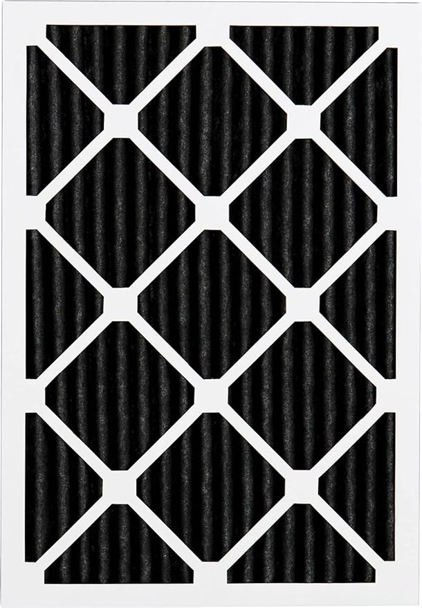 Nordic Pure 16x20x1 (15 1/2 x 19 1/2 x 3/4) Pure Carbon Pleated Odor Reduction Furnace Air Filters 12 Pack