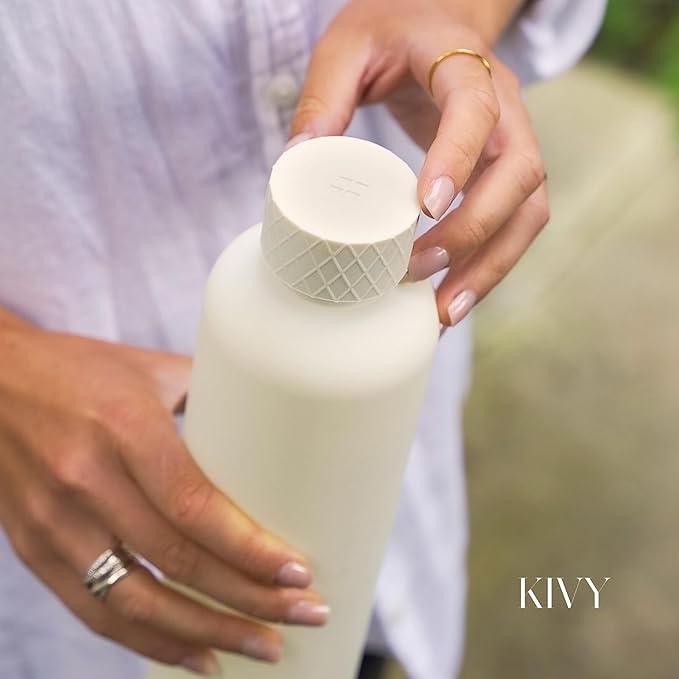 KIVY Slim Water Bottle 50oz [Lightweight & Shatterproof] - Reusable Tritan Water Bottle - Leak Proof Water Bottle for Women & Men - No Spill - Dishwasher Safe - BPA Free