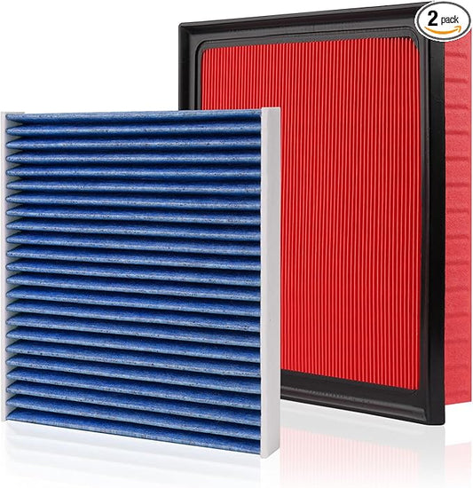 Cabin & Engine Air Filter Fits for Toyota Camry 2018 2019 2020 2021 2022 2023 2024 (3.5L/2.5L) Activated Carbon Cabin Filter Replacement CA12377 CF12157 (Not for Hybrid!)