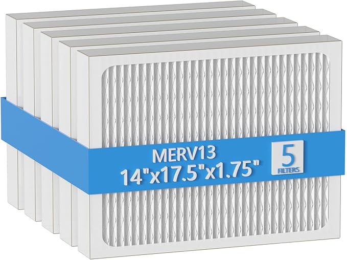 14 x 17.5 x1.75 MERV 13 Replacement Dehumidifier Filter Compatible with Santa Fe Advance90, Advance100, Advance120, Honeywell DR90 & DR120 dehumidifier Models, 5 Pack